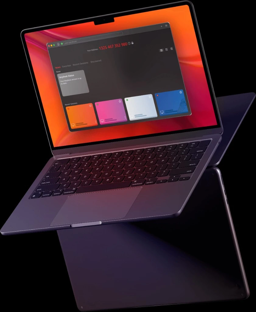 AnyDesk app feature section